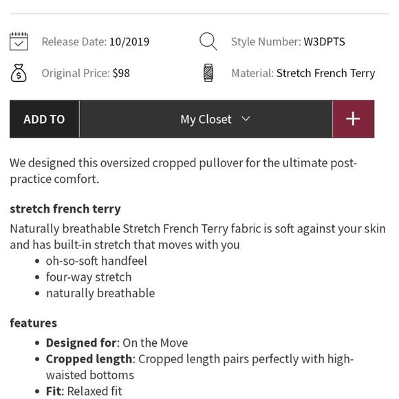 Lululemon All Yours Cropped Hoodie Rustic Clay Color Size 8 - Picture 8 of 8